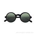 Private Label Shades Wholesale Brand Round Frame Acetate Sunglasses Polarized For Women